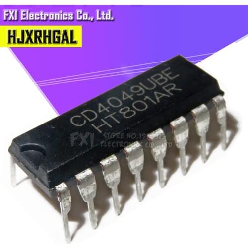 10PCS CD4049UBE CD4049 DIP16 DIP CD4049BE new original
