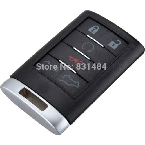 10pcs/lot 6 Buttons Replacement Smart Remote Key Case Entry Fob Key Shell For Cadillac