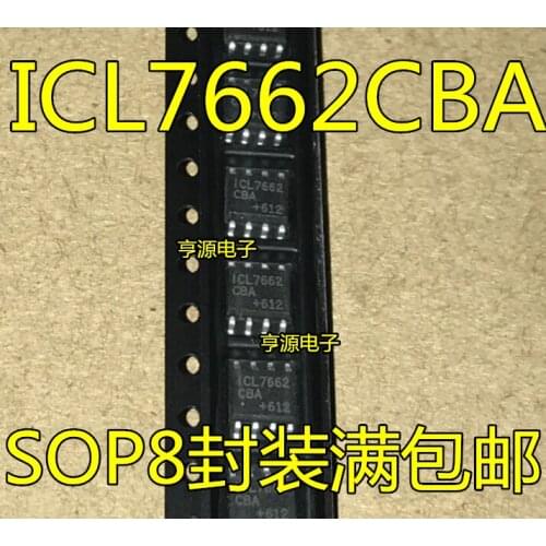 10 pçs/lote Icl7662 icl7662cba icl7662iba sop8 brand new imported chip with excellent quality