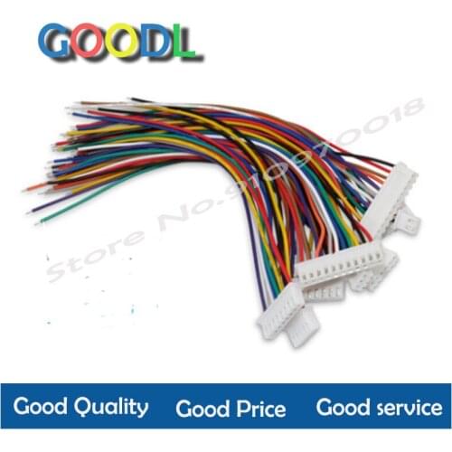 100Pcs JST XH2.54 2/3/4/5/6/7/8/9/10/12 Pin Connector Plug Wire Cable 20cm Length