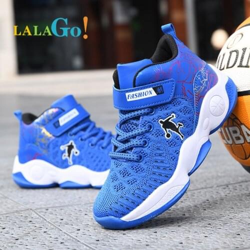 2021 Boys Basketball Shoes High Quality Soft Non-Slip Kids Sneakers Unisex Girls Children Sport Shoes Outdoor Boy Trainer Basket
