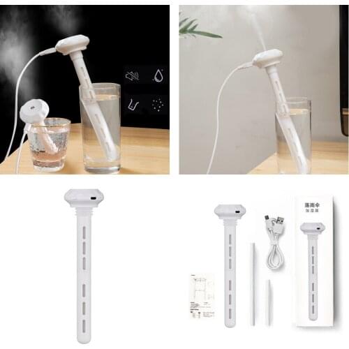 2x Air Humidifier In-bottle Mist Maker Stick Night Light For Home Office