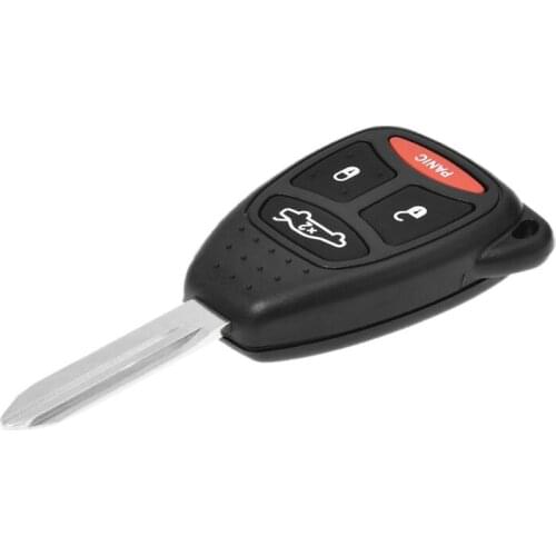 4 Button Replacement Remote Key Fob Case Shell Keychain For Chrysler Jeep Dodge