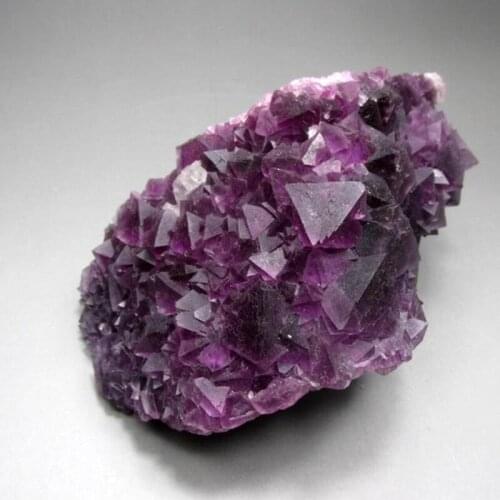 445g Purple Fluorite Cluster on Matrix - crystals and stones healing Mineral specimen Home Decor feng shui decoration