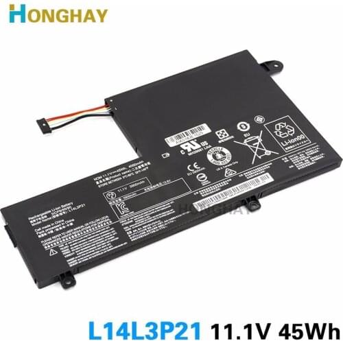 HONGHAY L14L3P21 L14M3P21 Laptop Battery For Lenovo Edge 2-1580 FLEX 3-1570 Flex3-14-ALEI Yoga 500 14ISK 500-14IBD 11.1V 45WH