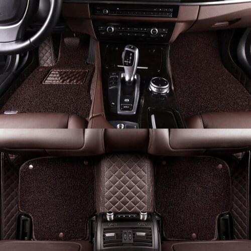 HLFNTF Double Custom car floor mats For Saab all models 9-3 9-5 42250 42252 Accessories Car tuning car mats