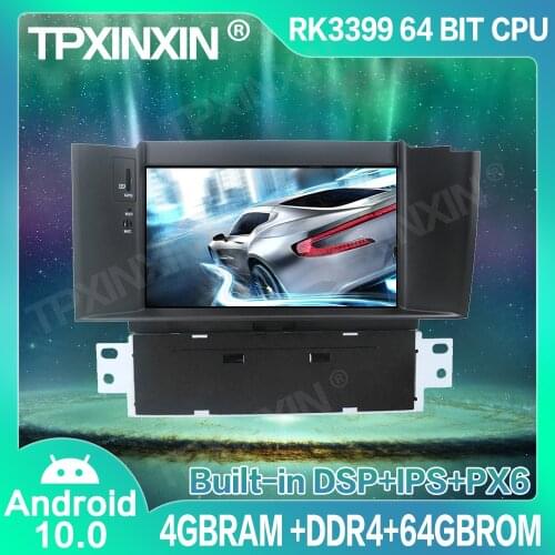 4+64G Android 10 For Citroen C4 C4L DS4 2011-2015 Car GPS Navigation Radio Player Car Multimedia Player Head Unit Tape Recorder