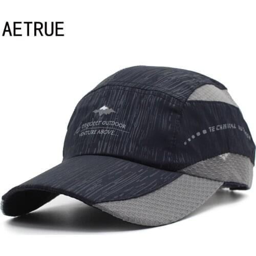 AETRUE Brand Summer Men Snapback Women Baseball Cap Bone Hats For Men Gorra Mesh Female Casual Casquette Dad Baseball Hat Caps