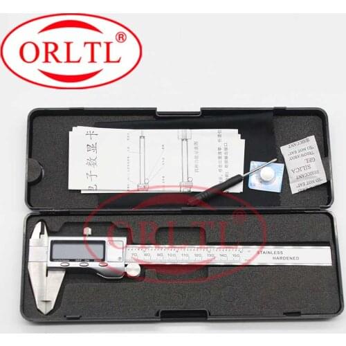 150mm 6 Inch Electronic Digital Vernier Caliper Least Count 0.01mm or 0.0005 Inch Electronic Carbon Fiber Digital