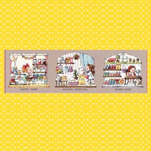G169 Stich Cross Stitch Kits Craft Packages Cotton Fabric Floss Counted New Designs Needlework Embroidery Cross-Stitching