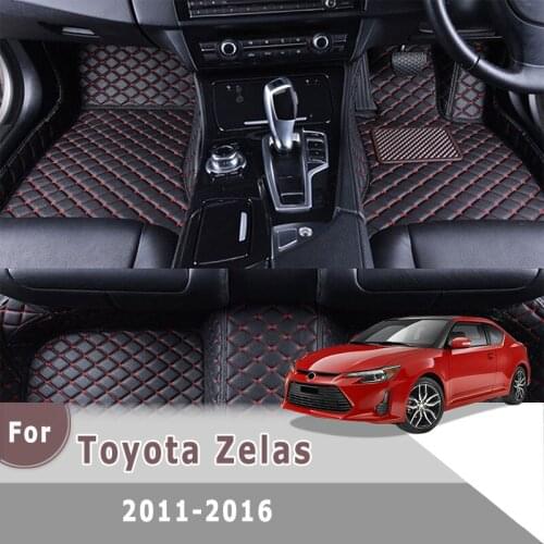 RHD Carpets For Toyota Zelas 2016 2015 2014 2013 2012 2011 Car Floor Mats Auto Interior Accessory Pedal Foot Decor Black Rugs