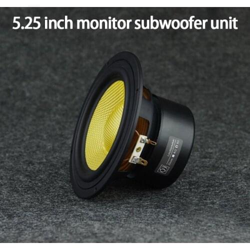 KYYSLB AS-52LY02 40W 4-8ohm 5.25 Inch Monitor-grade Bass Speaker Unit Mid-bass True Glass Fiber Speaker Good Sound Density