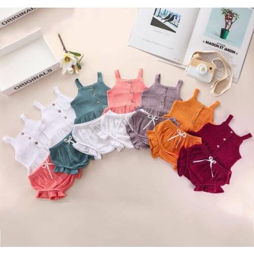 HITOMAGIC Hot Sale 2020 Girls Sets Clothing Kids Clothes Children Girls Summer Outfits Baby Set Clothing Pants 2 Piece Soft