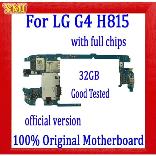 Free Shipping,100% Original for LG G4 H815 H810 H811 H812 H818 VS986 Motherboard with Full Chips,32GB Logic board Full Unlocked