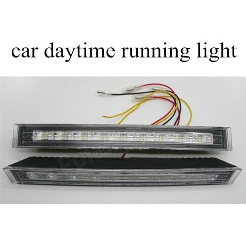 One pair hot sale 12V 7.5W Car LED Running Light Cool White Headlight Lamp headlamp