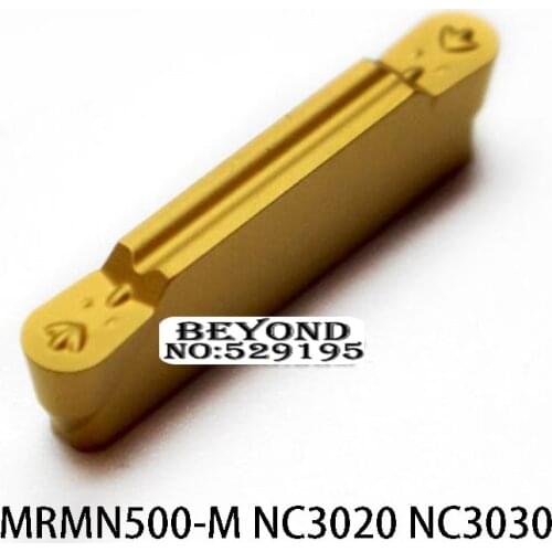 Original Korloy MRMN500-M NC3030 NC3020 Two-headed Carbide Inserts MRMN 500 Lathe Cutter Grooving Cutting Insert CNC Lathe Tools