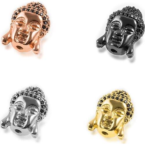Luxurious Buddha Head Earrings Pendant Accessories DIY Multi-Purpose Multi-Color Options Accessories for Making Luxury Jewelry