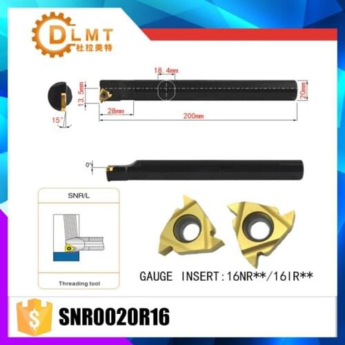 SNR0020R16 Internal Threading Tools Lathe Index Threading Turning Tool Holder For 16IR AG60 16NR AG60 AG55 Insert Right Hand