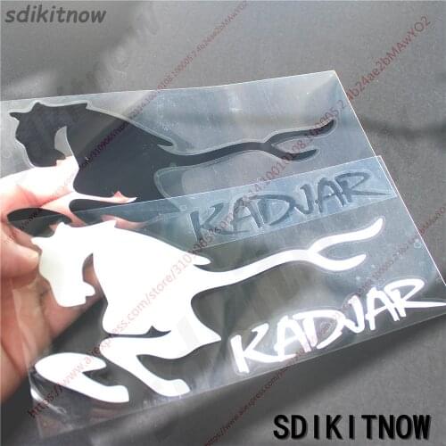 Horse Sports Sticker Racing Windows Door Body Decal Car Styling Fit For Renault kadjar 2017 2018 2019 accessories