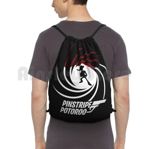 Pinstripe Potoroo Backpack Drawstring Bags Gym Bag Waterproof Pinstripe Potoroo Crash Bandicoot Villain Uka Uka Aku Aku