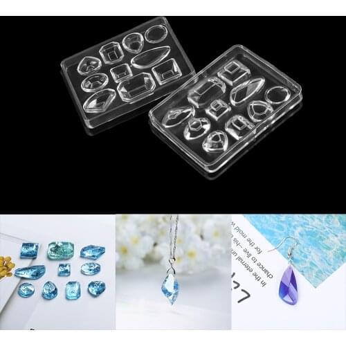 1PC UV Resin Pendant Craft DIY Transparent Liquid Silicone Combination Molds for DIY Making Finding Accessories