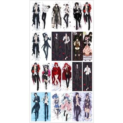 Anime Kuroshitsuji pillowcase Hugging Body Pillow Cover cartoon Pillow cases Throw Dakimakura cover body pillow case pillowslip