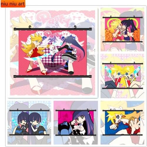 Anime Panty and Stocking with Garterbelt Manga Canvas Painting Prints Room Decoration Pictures Living Home Decoration