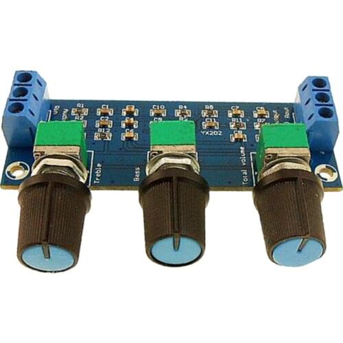 Audio Passive Tone Plate Volume Control Sound Adjustable Module 2-Channel