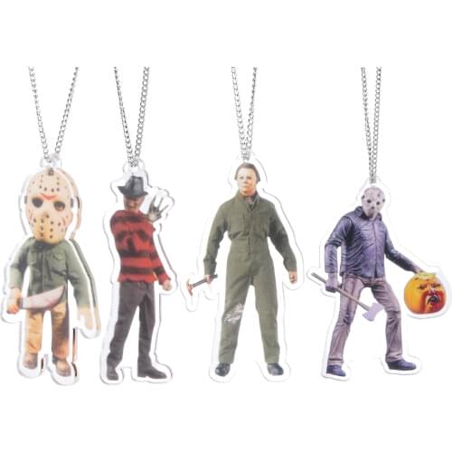 Car Rearview Mirror Hanging Accessories Halloween Zombies Skeleton Pendant Creative Horror Gnome Pendants Automobiles Decoration