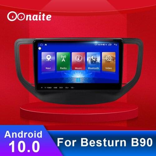 Oonaite IPS Screen 9.66 INCH Android 10 Car Radio Rear Camera DVD Multimedia video GPS Navigation player For Besturn B90