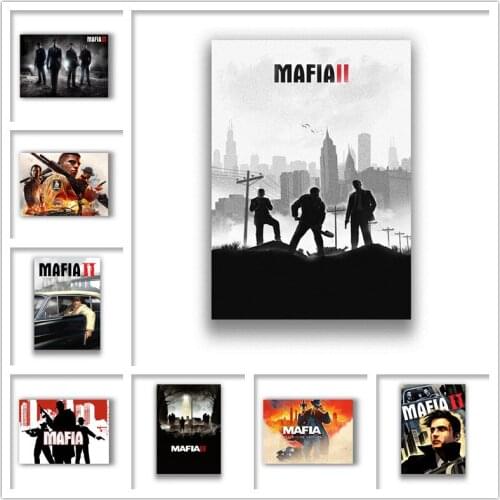 Mafia White Coated Paper Prints painting Home Decoration Livingroom Bedroom Bar Home wall Art