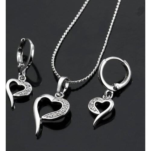 Lead & Nickel Free Heart Jewelry Set 2016 For Gift MxGxFam