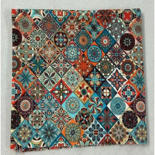 50x105cm African Style Multi Checks Abastract Patterns Printed Cotton Fabric Africa Patchwork Cloth Bag Home Decor