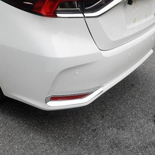For Toyota Corolla 2019 2020 2021 Sedan Chrome Rear Foglight Frame Trims Car Styling Accessories Tail Fog Lampe Protector Frame