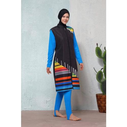 Jowl GAME N-2507-19 Tigris Saks Blue Full Off Hijab swimwear