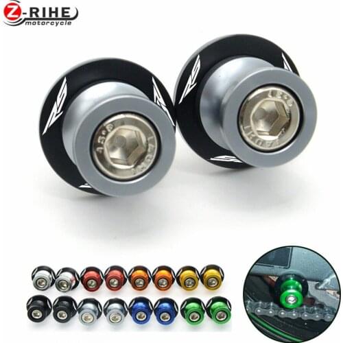 For CNC Aluminum 6mm Swingarm Spools Slider for APRILIA RS 50 250 RSV Mille R 1000 R Factory Nera Tuono Dorsoduro 750 SL 750 Shi