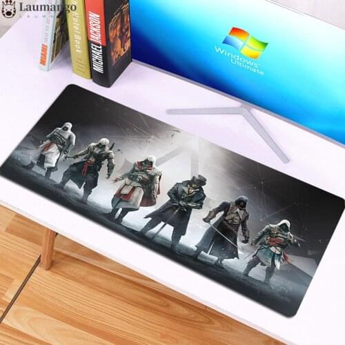 Keyboard Desk Mat Anime Assassins Creed Comfort Mouse Mat Gaming Mousepad XL high Speed mouse pads anime mousepads mouse