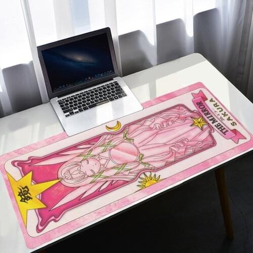 Mouse Pad Cardcaptor Sakura Tarot Card 400x900 Size Rubber Gaming Desk Mat XL Speed Computer Keyboard Mousepad Pc Gamer Complete
