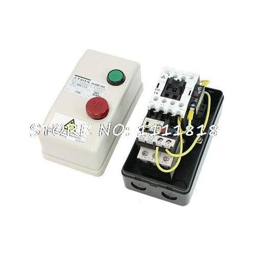 On/Off Switch Non Reversing Type 3 Phase Motor Magnetic Starter 380V AC Coil
