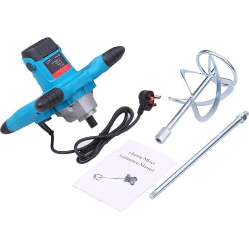 220V 2100W Handheld Electric Mixer Electric Cement Mixer Stirrer 50/60Hz 6-Speed Hand Held Steering Wheel Mixer Concrete Mixer