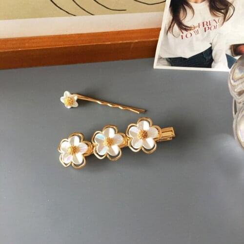 Sweet Stick Cute Flowers Hair Clip for Girl Fairy Palace Vintage Hair Accessories