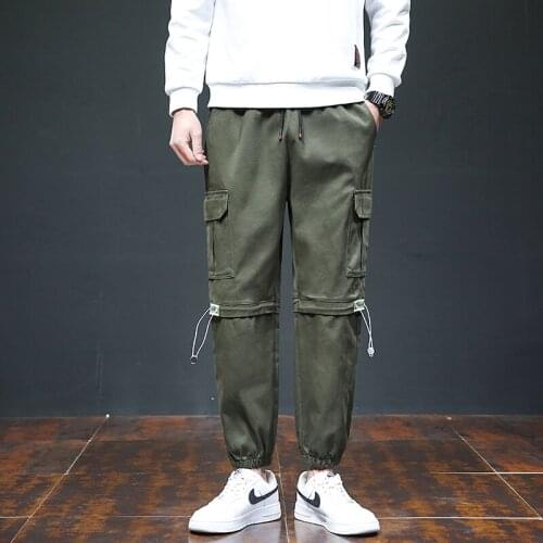 Mens Cargo Pants Men 2021 Spring New Army Green Joggers Trousers Street Wear Casual Fashion Sports Pants Trousers Pants For Men
