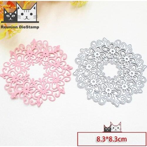 Reunion wreath 2020 Metal Cutting Dies DIY Scrapbooking Paper Photo Album Crafts Knife Mould Card Embossing Mold Stencils