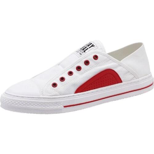 2021 Summer Autumn New Japanese Style Mens Vulcanize Shoes Breathable Low Heel Slip-on Striped Shallow Casual Shoes for Daily