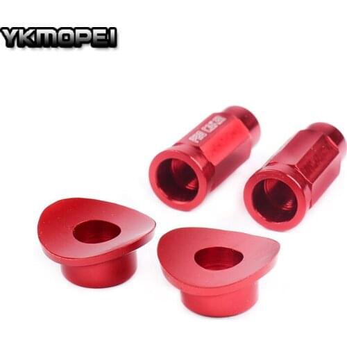 New Motocross Dirt Bike Anodized Red CNC Rim Lock Nuts & Washer Kit For Honda CR125 CR250 CRF250 CRF450