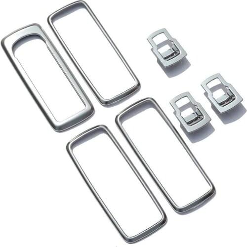 Car Window Lift Button Cover Trim For Land Rover Discovery 4 LR4 2009-2017 Interior Decoration Stickers Styling 7Pcs/set