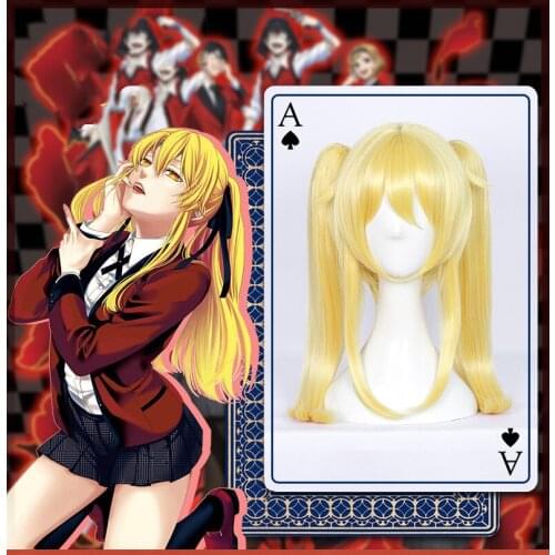 Anime Kakegurui Cosplay Wigs Mary Saotome Cosplay Wig Heat Resistant Synthetic Wig Halloween Carnival Party Saotome Meari Wig