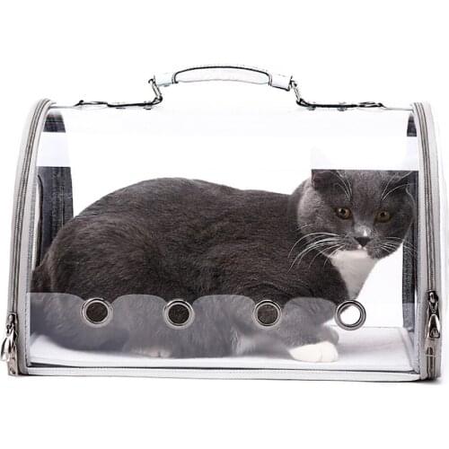 Transparent Cat Dog Carrier Bag Space Capsule Breathable Pet Travel Bag Outdoor Backpack Puppy Travel Carrying Handbag