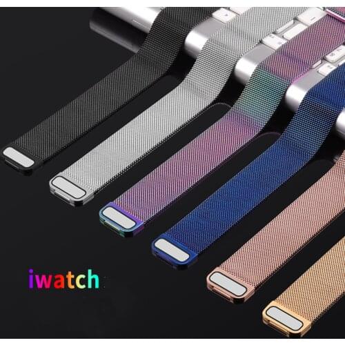 Strap For Apple watch band 40mm 44mm correa iWatch 38mm 42mm Magnetic Loop Stainless Steel bracelet Apple watch serie 3 4 5 SE 6