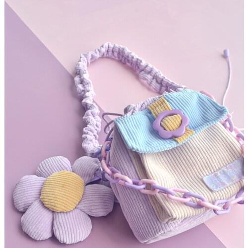 2020 Bag Girls Lolita Style Lovely Handbag Kawaii Sweet Bag Street Bags Girls Candy Sweet Shoulder Crossbody Bags For Teenage